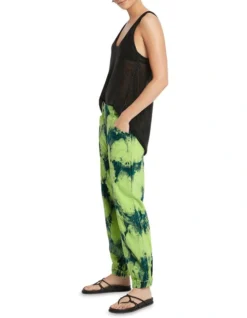 Neon Glory Relaxed Baggy Jean In Indigo/Neon Green -Myer Fashion Store 949990780 3 720x928