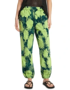 Neon Glory Relaxed Baggy Jean In Indigo/Neon Green -Myer Fashion Store 949990780 4 720x928