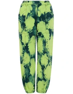 Neon Glory Relaxed Baggy Jean In Indigo/Neon Green -Myer Fashion Store 949990780 6 720x928