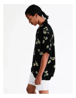Jack & Jones Daisy Resort Short Sleeve Shirt In Black/Multi -Myer Fashion Store 950191660 3 720x928