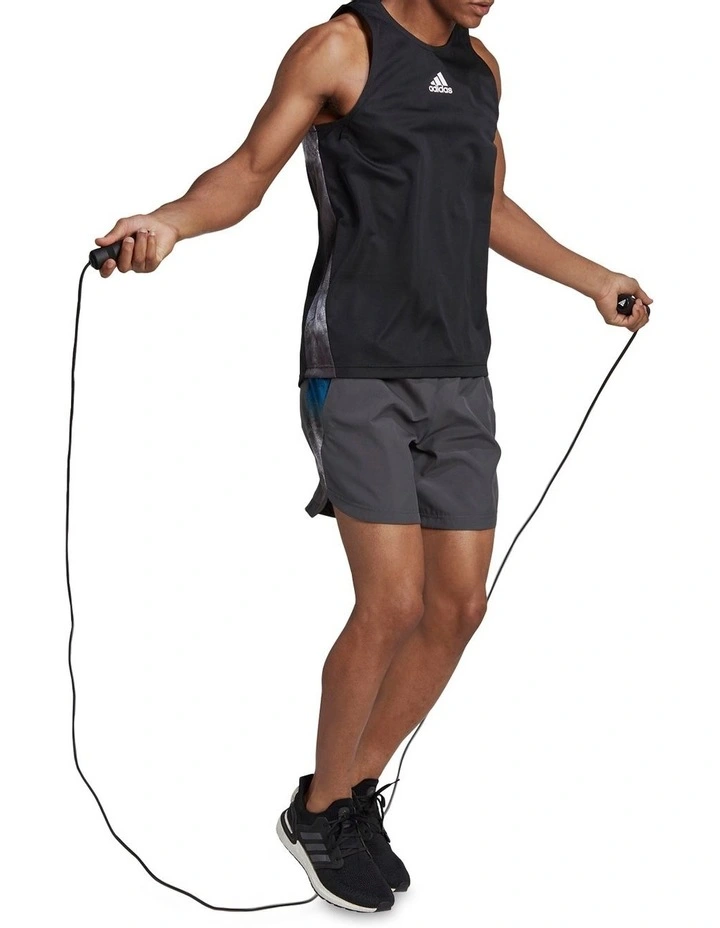 ADIDAS AEROREADY HIIT Graphic Training Tank Top In Black 5 ADIDAS AEROREADY HIIT Graphic Training Tank Top In Black - Image 3