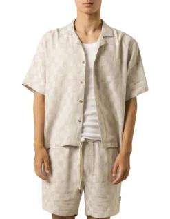 Anders Linen Shirt In Beige