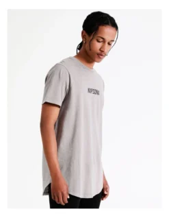 Essendon Curved Hem Tee In Grey -Myer Fashion Store 950383450 2 720x928