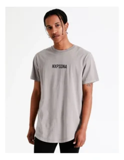 Essendon Curved Hem Tee In Grey -Myer Fashion Store 950383450 4 720x928