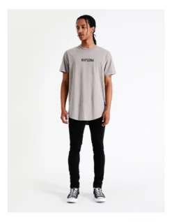 Essendon Curved Hem Tee In Grey -Myer Fashion Store 950383450 5 720x928