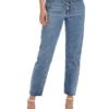 ONLY Emily High Waisted Straight Ankle Jeans In Light Blue Denim