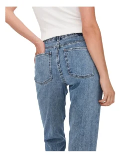 ONLY Emily High Waisted Straight Ankle Jeans In Light Blue Denim -Myer Fashion Store 950491810 4 720x928