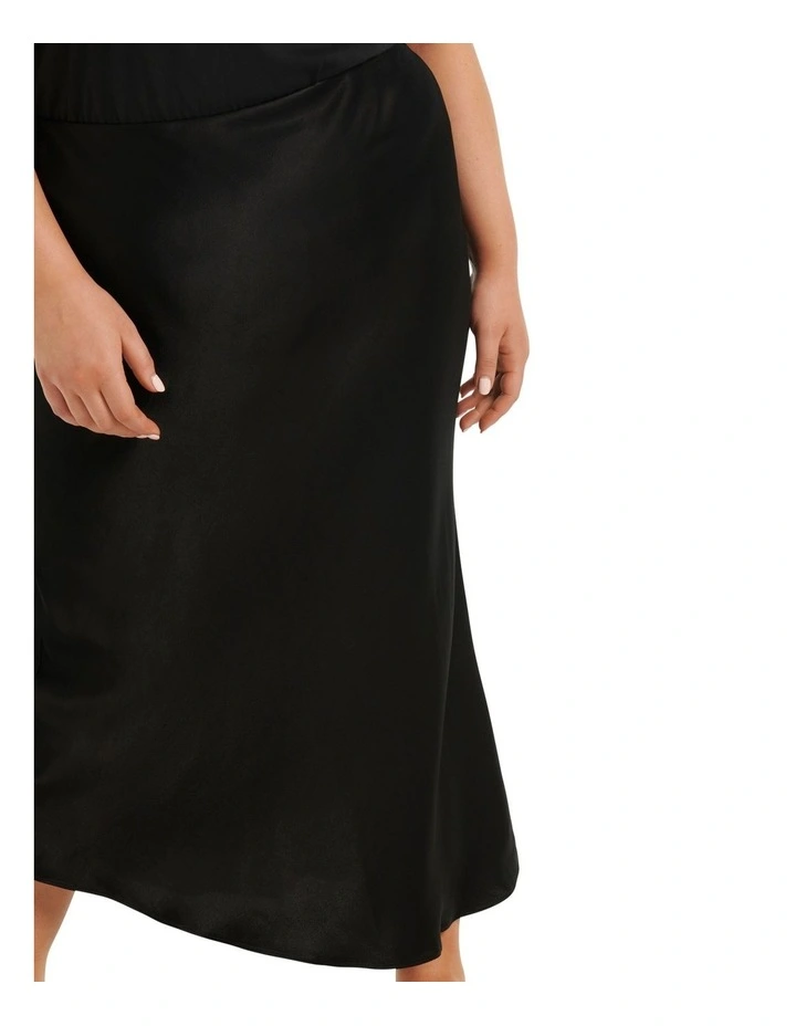 Portia Bias Midi Skirt In Black 6 Portia Bias Midi Skirt In Black - Image 4
