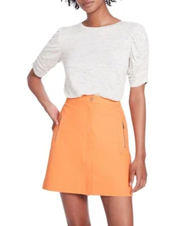 Saturn Space Dye Top In Ivory