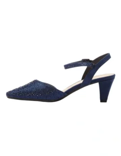 Adelle Heeled Shoes In Navy Fabric -Myer Fashion Store 951087430 3 720x928