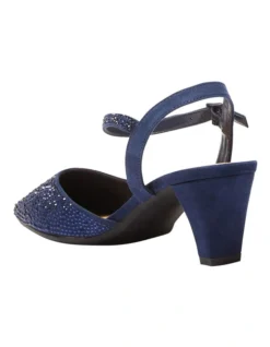 Adelle Heeled Shoes In Navy Fabric -Myer Fashion Store 951087430 6 720x928
