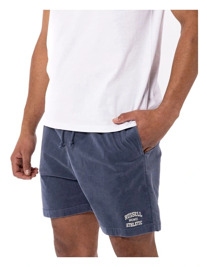 Russell Athletic Baby Cord Short In Blue 3 Russell Athletic Baby Cord Short In Blue