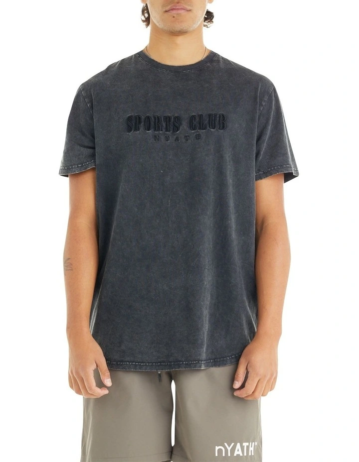 Sports Club T-Shirt In Vintage Black 3 Sports Club T-Shirt In Vintage Black