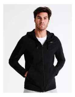 Reebok Ts Performance Fz Hoodie In Black