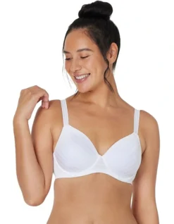Rita Full Coverage Contour Bra In White