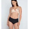 Medium Control Waisted Brief In Black