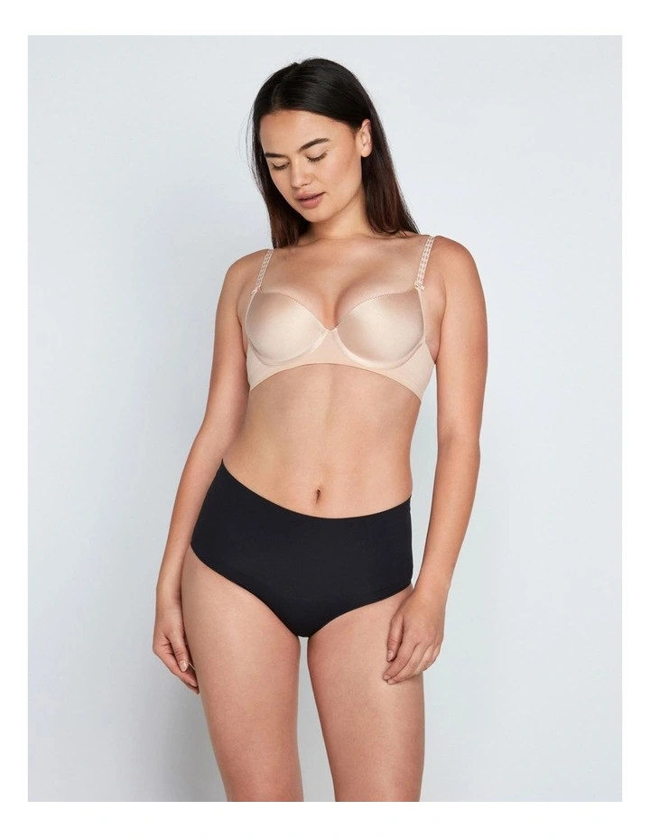 Medium Control Waisted Brief In Black 3 Medium Control Waisted Brief In Black