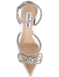 Steve Madden Viable Heels In Silver/Clear -Myer Fashion Store 954146890 4 720x928