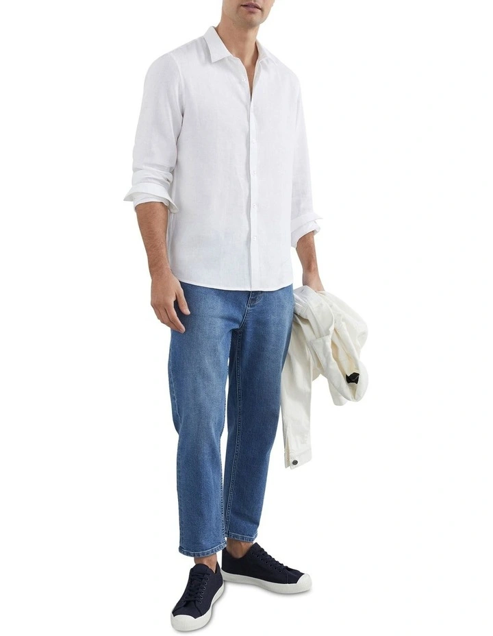 French Connection Cropped Straight Jean In Mid Blue 4 French Connection Cropped Straight Jean In Mid Blue - Image 2