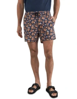 French Connection Retro Floral Swim Short
