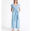 Organic Short Sleeve Chambray Jumpsuit In Mineral Blue 1 Organic Short Sleeve Chambray Jumpsuit In Mineral Blue -Myer Fashion Store 954809380 1 720x928