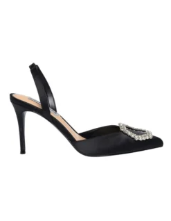 Steve Madden Lucent Pumps In Black Satin