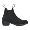 Nubuck Heeled Boot In Black -Myer Fashion Store 954855010 1 720x928