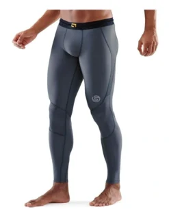 SKINS Series 3 Small Long Tights In Charcoal