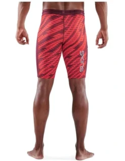 SKINS Series 3 Compression Half Tights Activewear In Orange -Myer Fashion Store 954932770 4 720x928