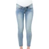 Rebel Ankle Grazer Jegging In Light Blue
