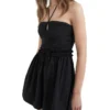 French Connection Halter Neck Playsuit In Black