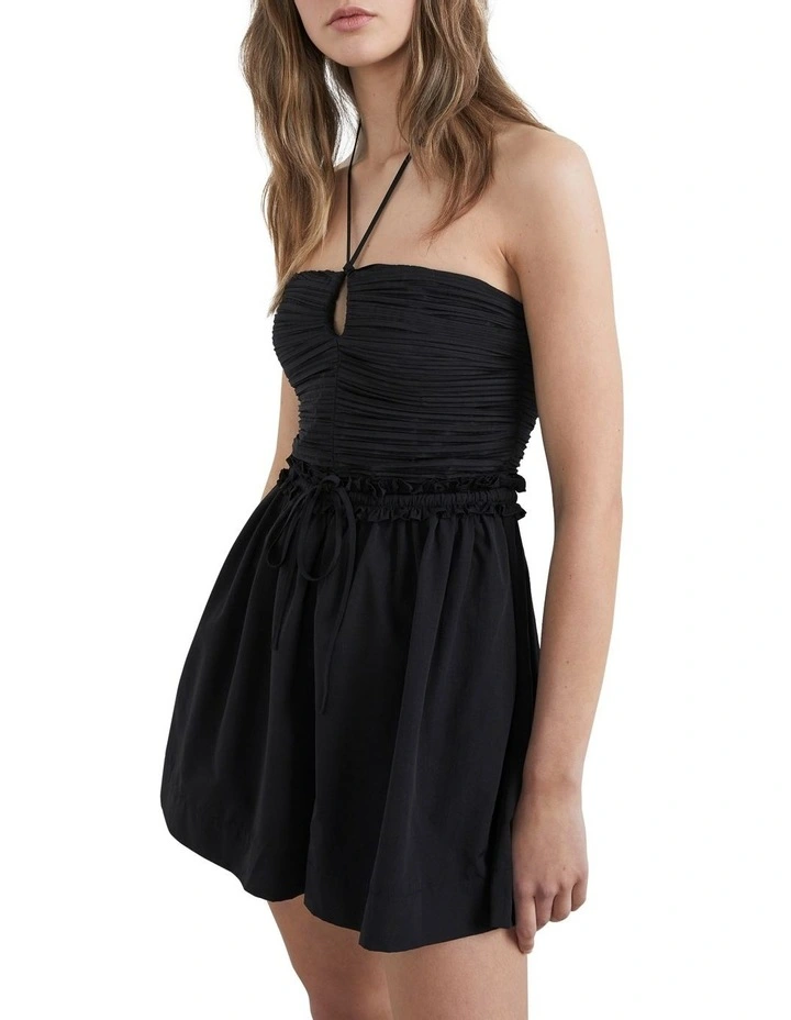 French Connection Halter Neck Playsuit In Black 3 French Connection Halter Neck Playsuit In Black