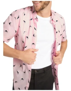 Balena Short Sleeve Shirt In Light Pink -Myer Fashion Store 955758430 4 720x928