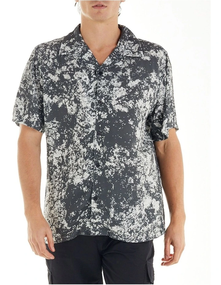 Verve Texture Print Shirt In Grey 3 Verve Texture Print Shirt In Grey