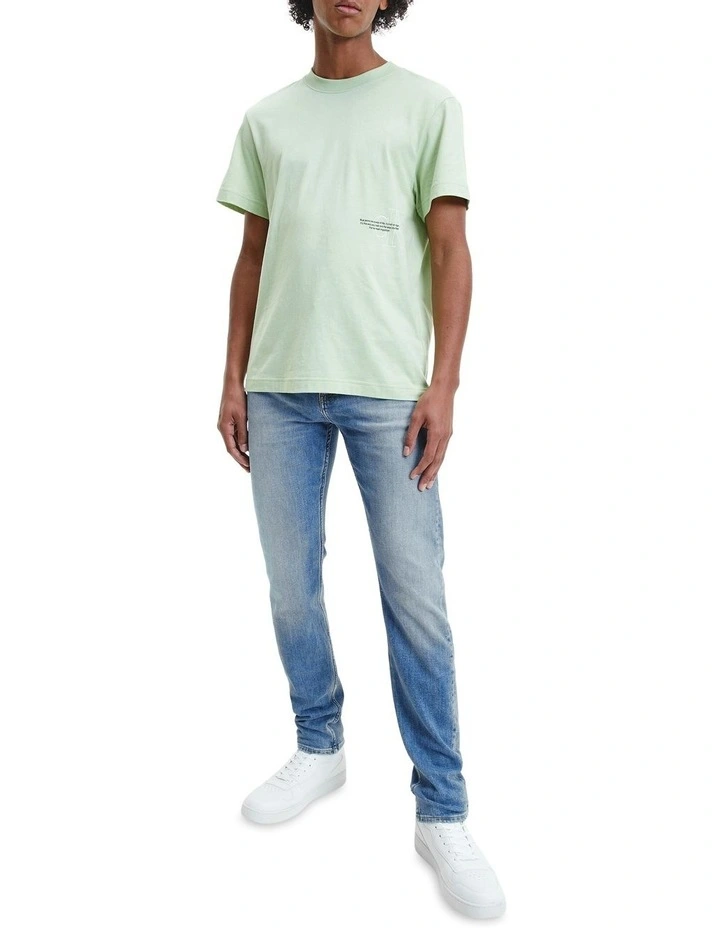 Calvin Klein Jeans Slim Tapered Jeans In Mid Blue 3 Calvin Klein Jeans Slim Tapered Jeans In Mid Blue