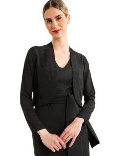 Georgette Jacket In Black