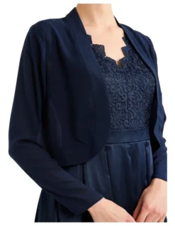 Georgette Jacket In Navy 8 Georgette Jacket In Navy -Myer Fashion Store 956380780 3 720x928