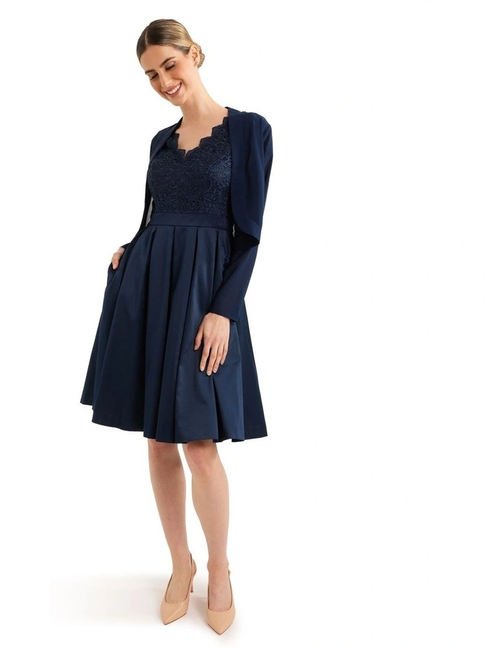 Georgette Jacket In Navy 6 Georgette Jacket In Navy - Image 4