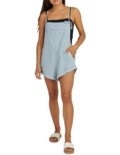 Billabong Wild Pursuit Overall In Light Blue