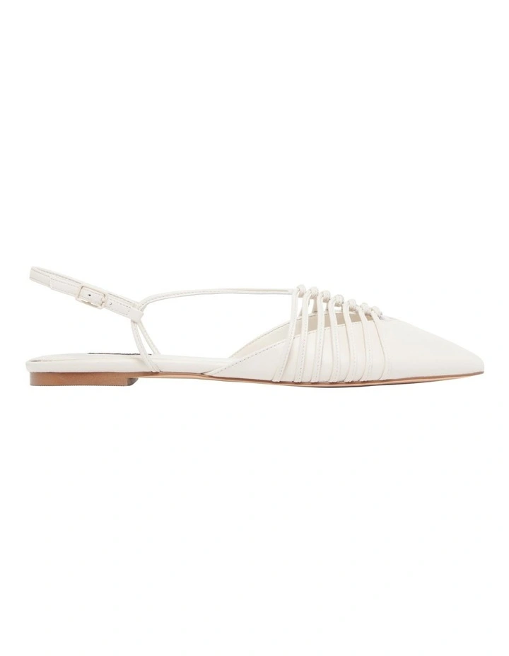 Nine West Aida Flat In Cream 3 Nine West Aida Flat In Cream