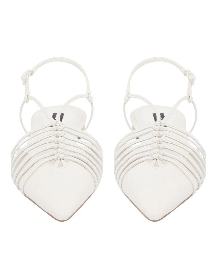 Nine West Aida Flat In Cream 5 Nine West Aida Flat In Cream - Image 3