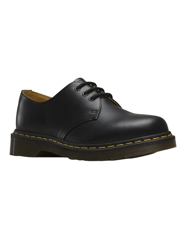 Dr. Martens 1461 3 Eye Shoe In Black Smooth 4 Dr. Martens 1461 3 Eye Shoe In Black Smooth - Image 2
