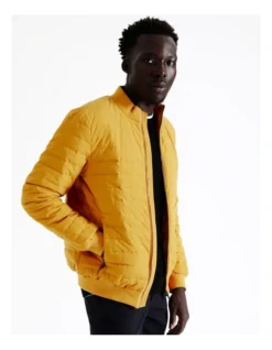Parker Puffer Jacket In Yellow
