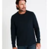 Taren Long Sleeve Waffle T-Shirt In Navy -Myer Fashion Store 956983420 1 720x928