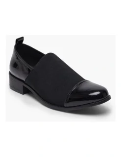 Elastic Panel Patent Shoe In Black -Myer Fashion Store 957024010 2 720x928