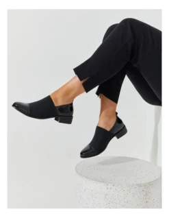 Elastic Panel Patent Shoe In Black -Myer Fashion Store 957024010 7 720x928