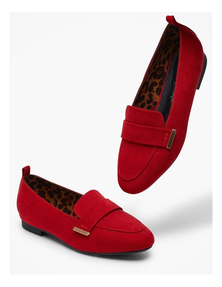 Red & Animal Loafer In Red 6 Red & Animal Loafer In Red - Image 4