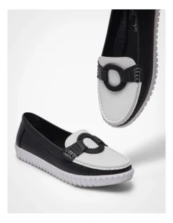 Colour Block Loafer In Black -Myer Fashion Store 957024280 7 720x928