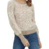 Vero Moda Tari Long Sleeve O-neck Jaquard Knit In Silver Mink -Myer Fashion Store 957179890 1 720x928