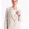 Vero Moda Brooke Double Breasted Blazer In Beige -Myer Fashion Store 957190330 1 1 720x928